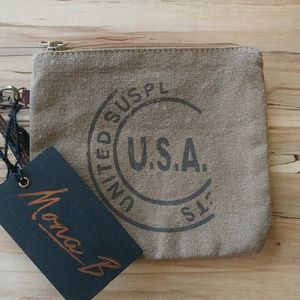 Mona B Upcycled Wristlet